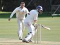 Lucky escape for Chalmers as the ball bounces past the stumps.jpg